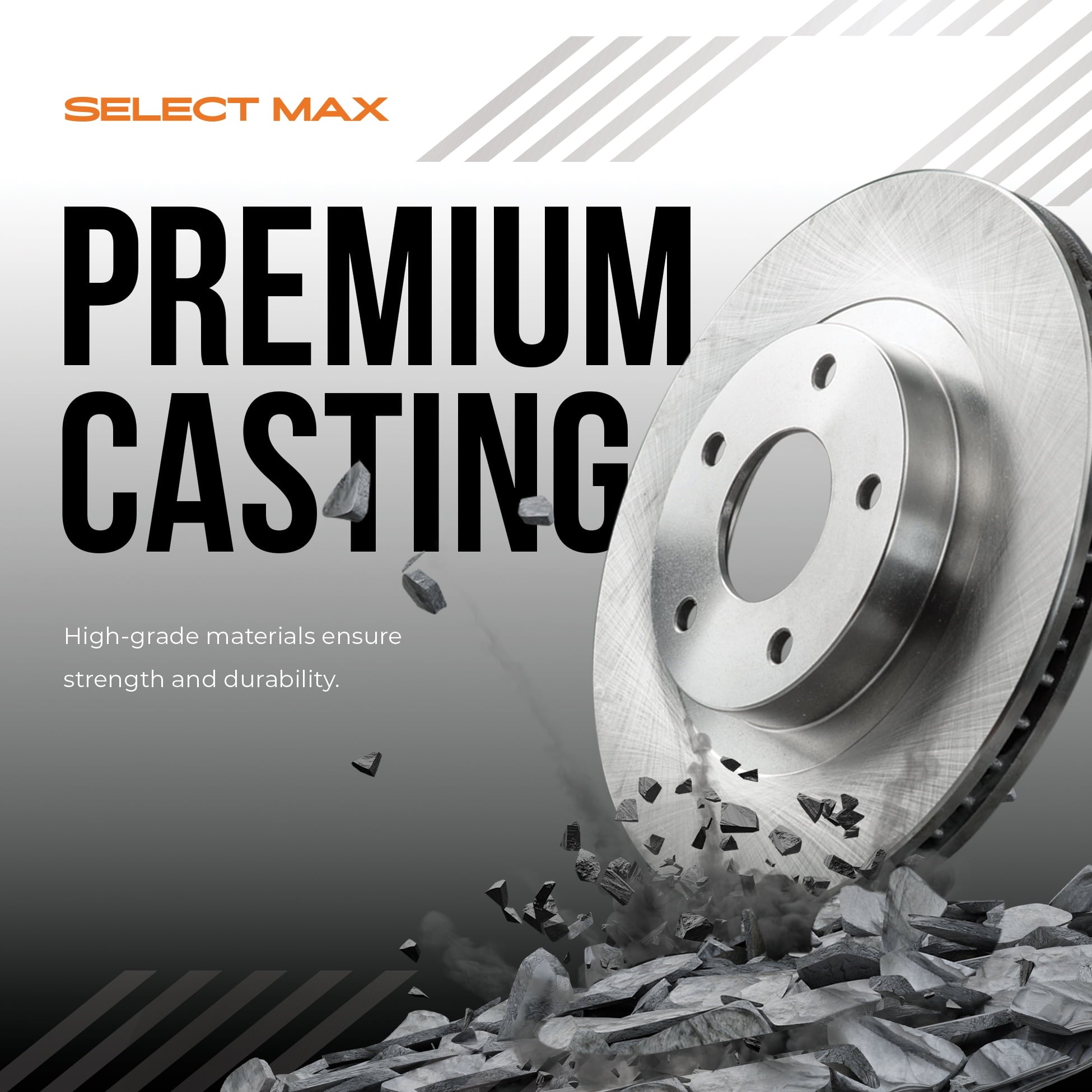 MAX Advanced Brakes - Brake Kit For 2017-2023 Honda CR-V (Excl.l. Hybrid Engine Model)| Carbon Ceramic Brake Pad and Rotor Kit Front and Rear| Geomet Coated Cross-Drilled Brake Rotors
