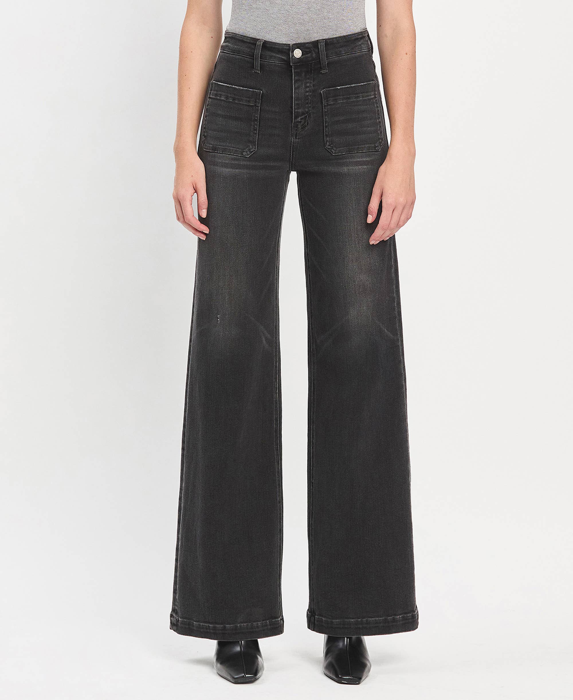 High rise patch pocket trouser Pant