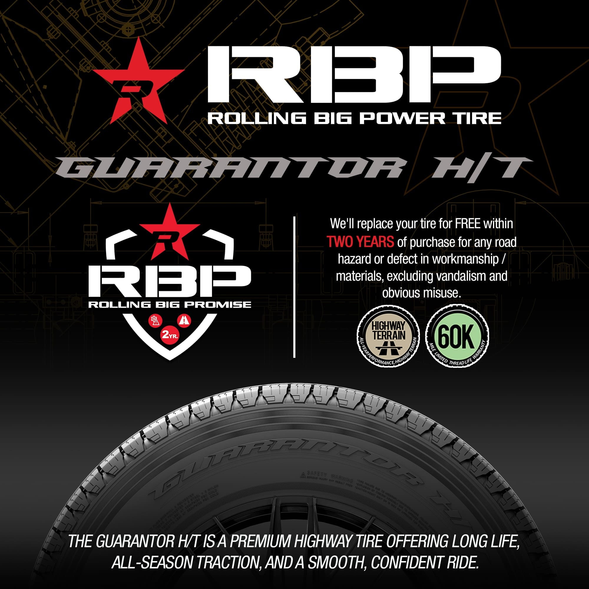 RBP Guarantor H/T 265/70R17 115H Light Truck Tire
