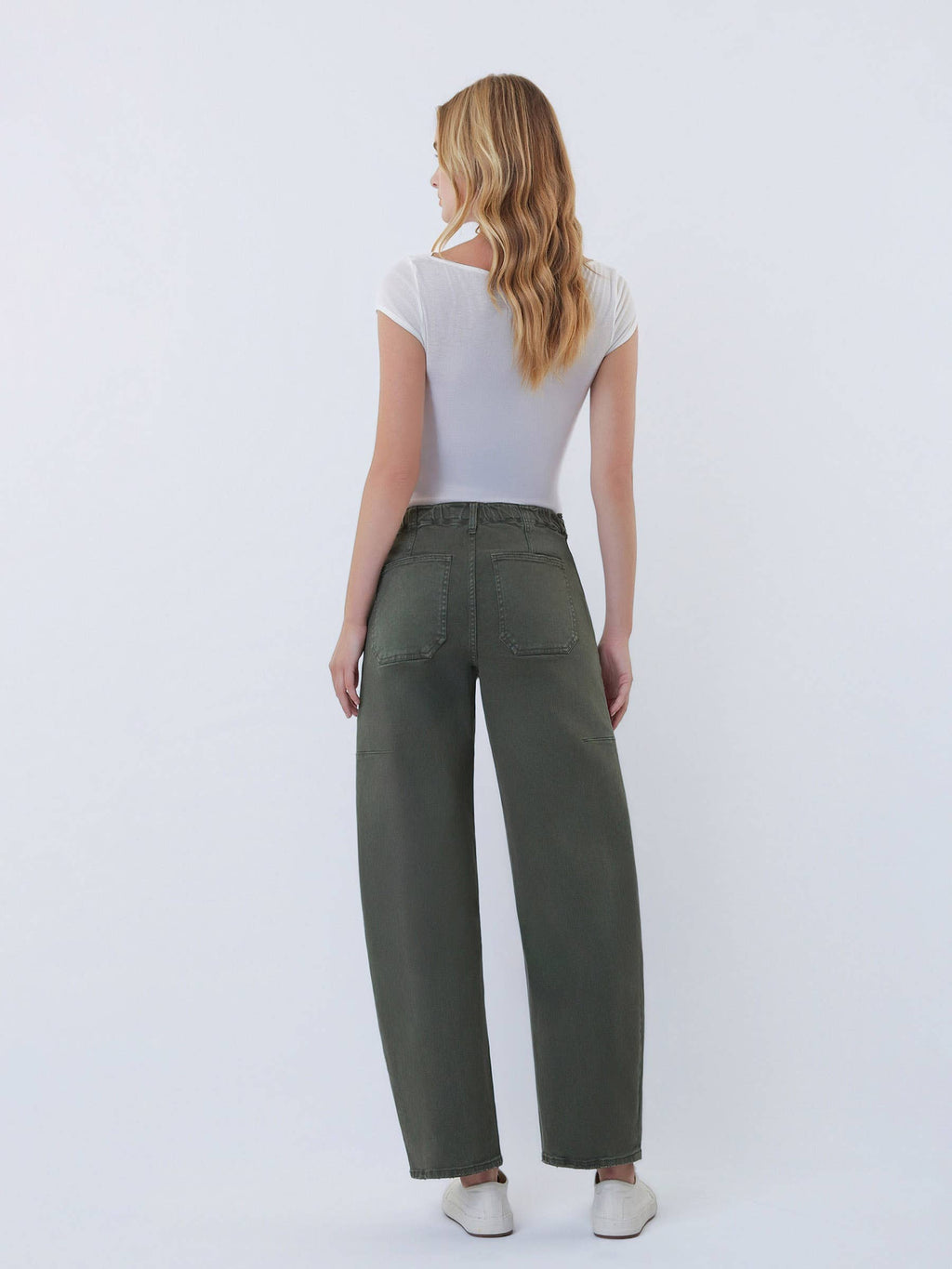 Green barrel Pant