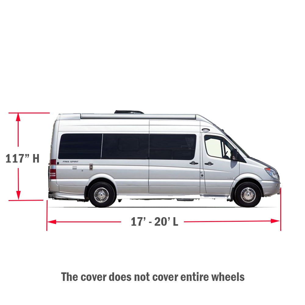GEARFLAG Class B RV Cover fits 17-20FT with Reinforced Windproof Side-Straps Anti-UV Water Resistance