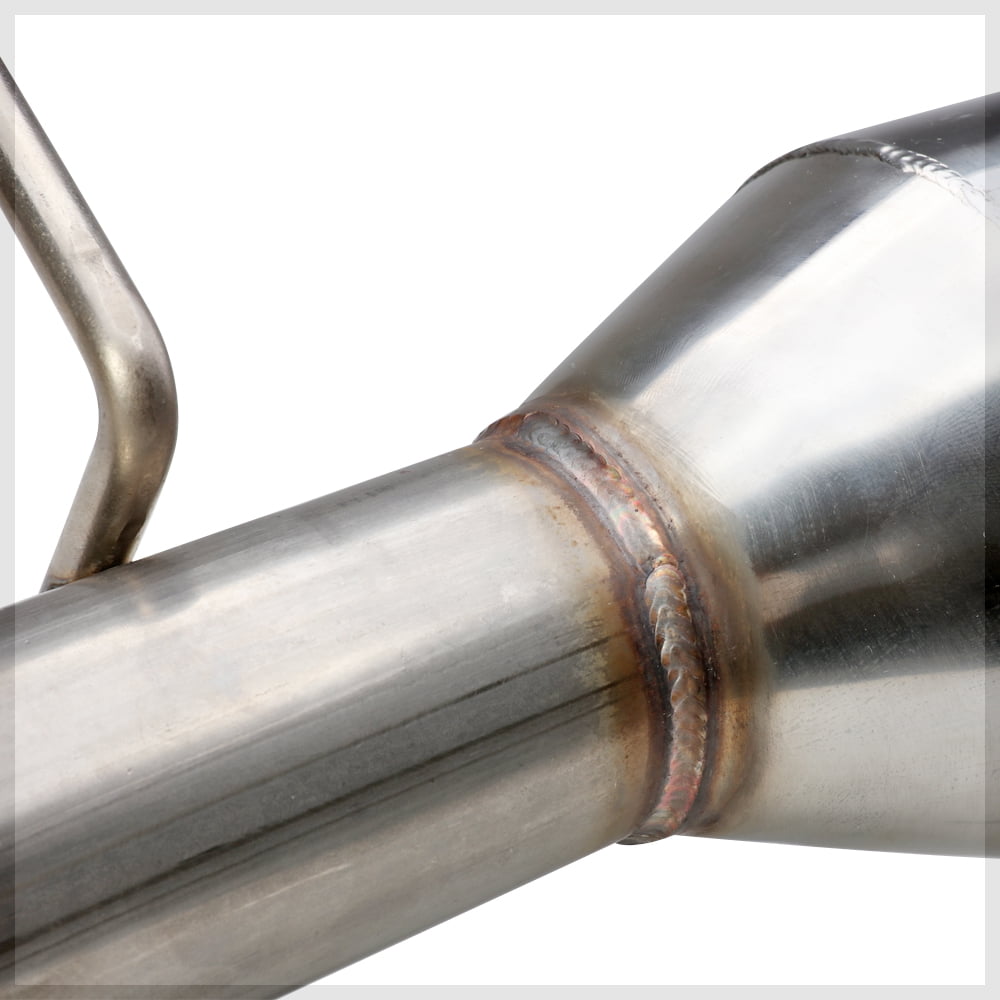 DNA Motoring For 00-04 Ford Focus ZX3 ZX5 Cat-Back Exhaust Muffler w/4.5 Titanium Style Tip