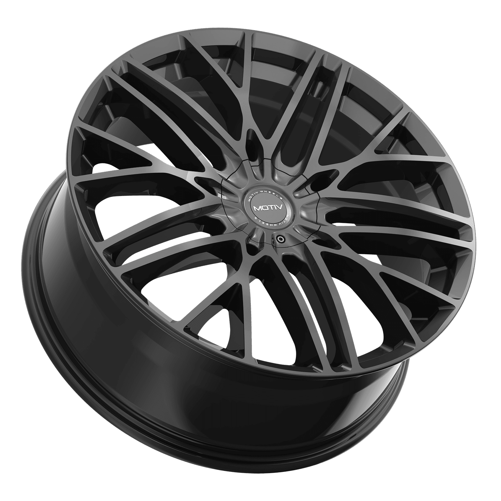 20x8.5 Motiv 437B Black Wheel 5x4.5/5x120 (40mm) (HB 74.1)
