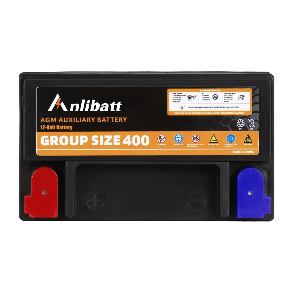 Anlibatt BCI Group 49 Battery, AGM 12 Volt Rechargeable Automotive Batteries for Car, H8 900CCA 95Ah 160RC Maintenance Free
