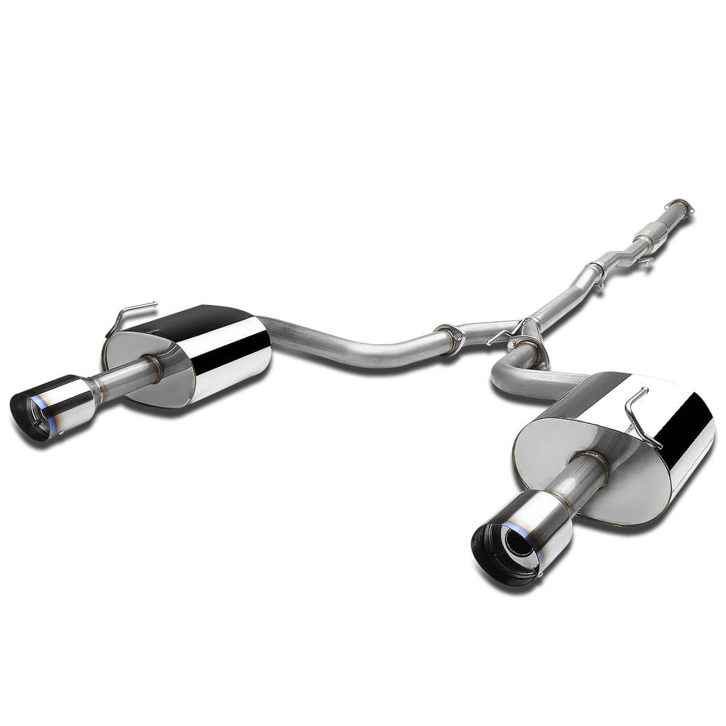 DNA Motoring 4 Burnt Muffler Tip Racing Catback Exhaust For 2009-2015 Nissan Maxima 3.5L V6