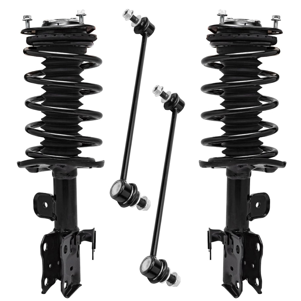 Detroit Axle - Front Struts & Coil Springs Sway Bar Links Replacement for 2010-2015 Toyota Prius - 4pc Set