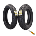 Pirelli Night Dragon Tire Set: 130/80B17 M/C 65H TL Front & 180/65B16 M/C 81H REINFTL Rear Cruiser Motorcycle Tires - Superior Traction & Handling for High-Performance Cruisers with Keychain