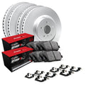 R1 Concepts Front Rear Brakes and Rotors Kit |Front Rear Brake Pads| Brake Rotors and Pads| Optimum OEp Brake Pads and Rotors |Hardware Kit WJUH2-31139