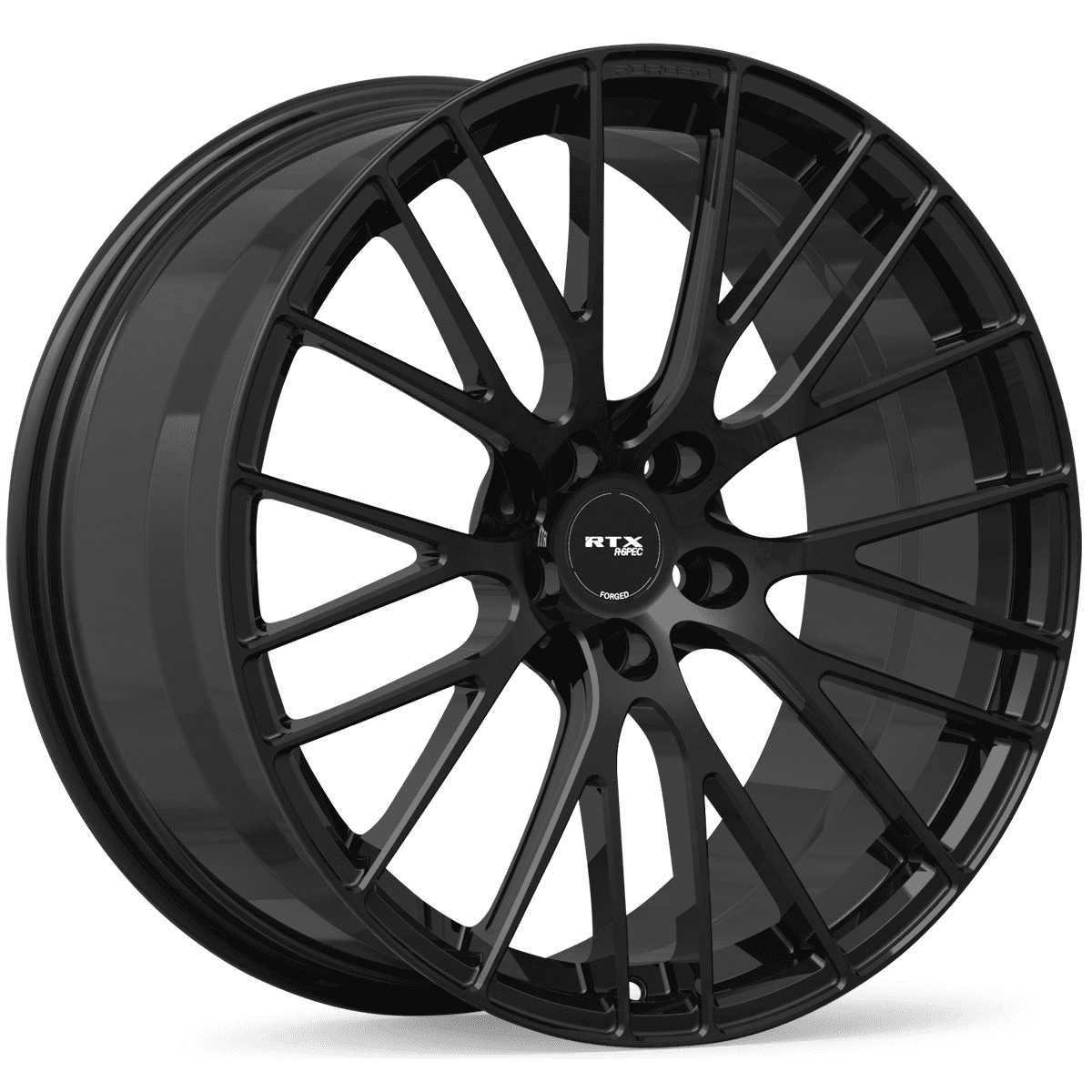 RTX RS04F 19x8.5 5x114.3 ET35 CB71-64.1 Gloss Black Wheel