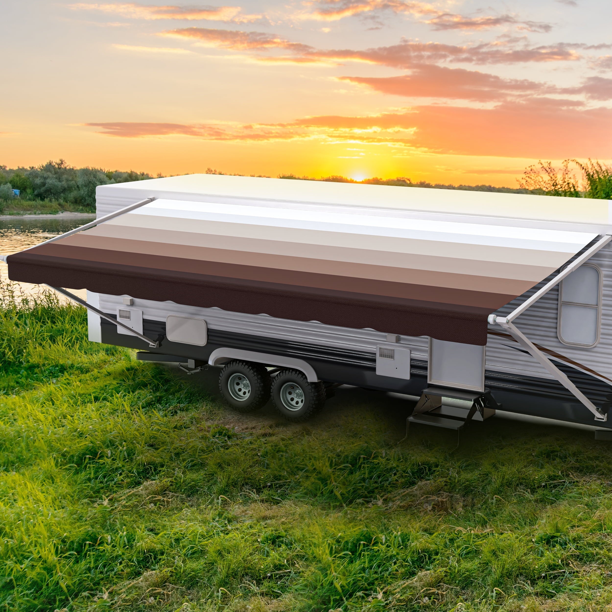 ShadePro Heavy Duty Vinyl RV Awning Fabric Replacement
