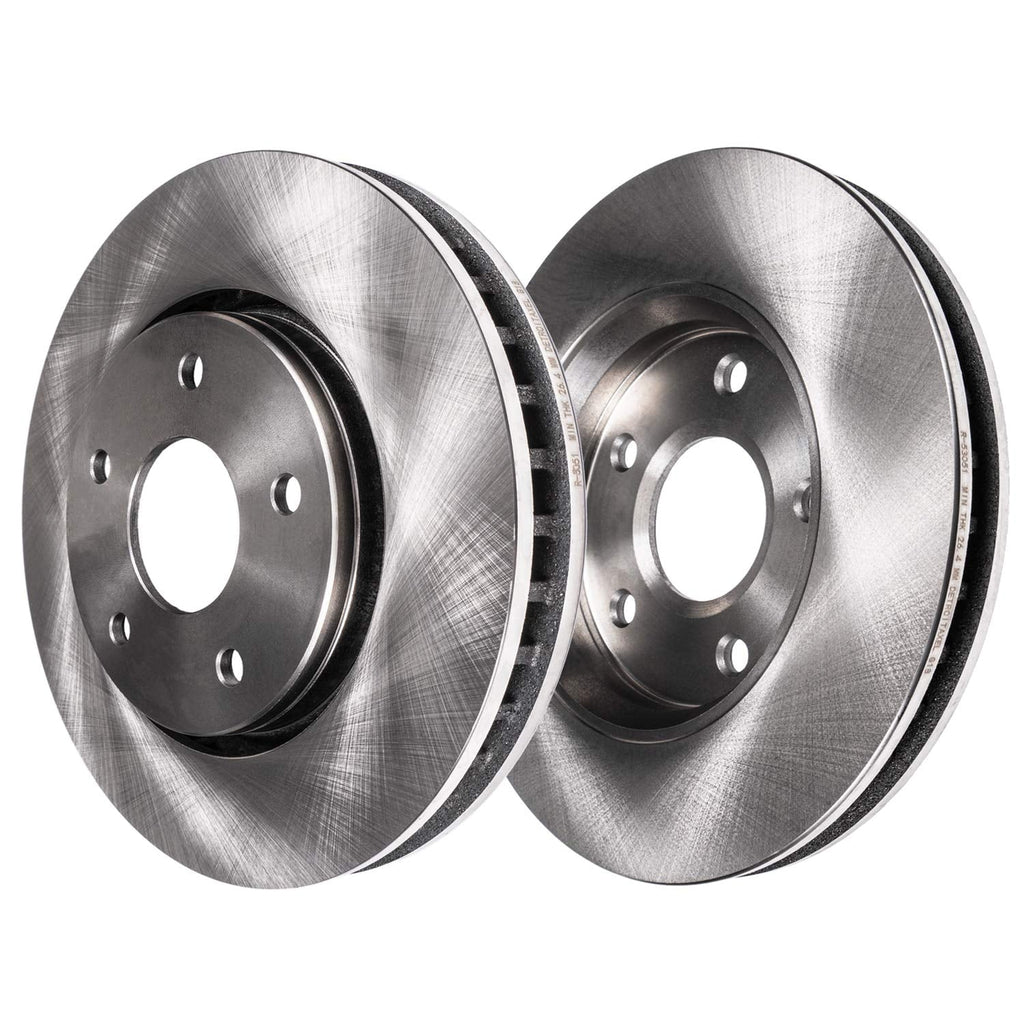 Detroit Axle - Front Brake Kit for 2004-2013 Mazda 3, 2006-2015 Mazda 5, 2005 2007 2008 2009 2010 2011 2012 2014 Brake Rotors Ceramic Pads Replacement: 11.81 inch Rotors